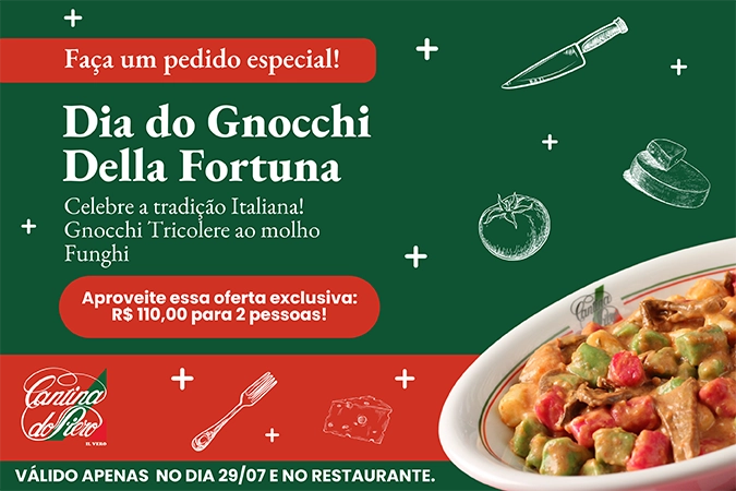 Dia do Gnocchi Della Fortuna